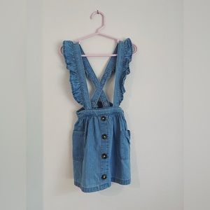 Toddler Jean Skirt Overalls, 18 Months